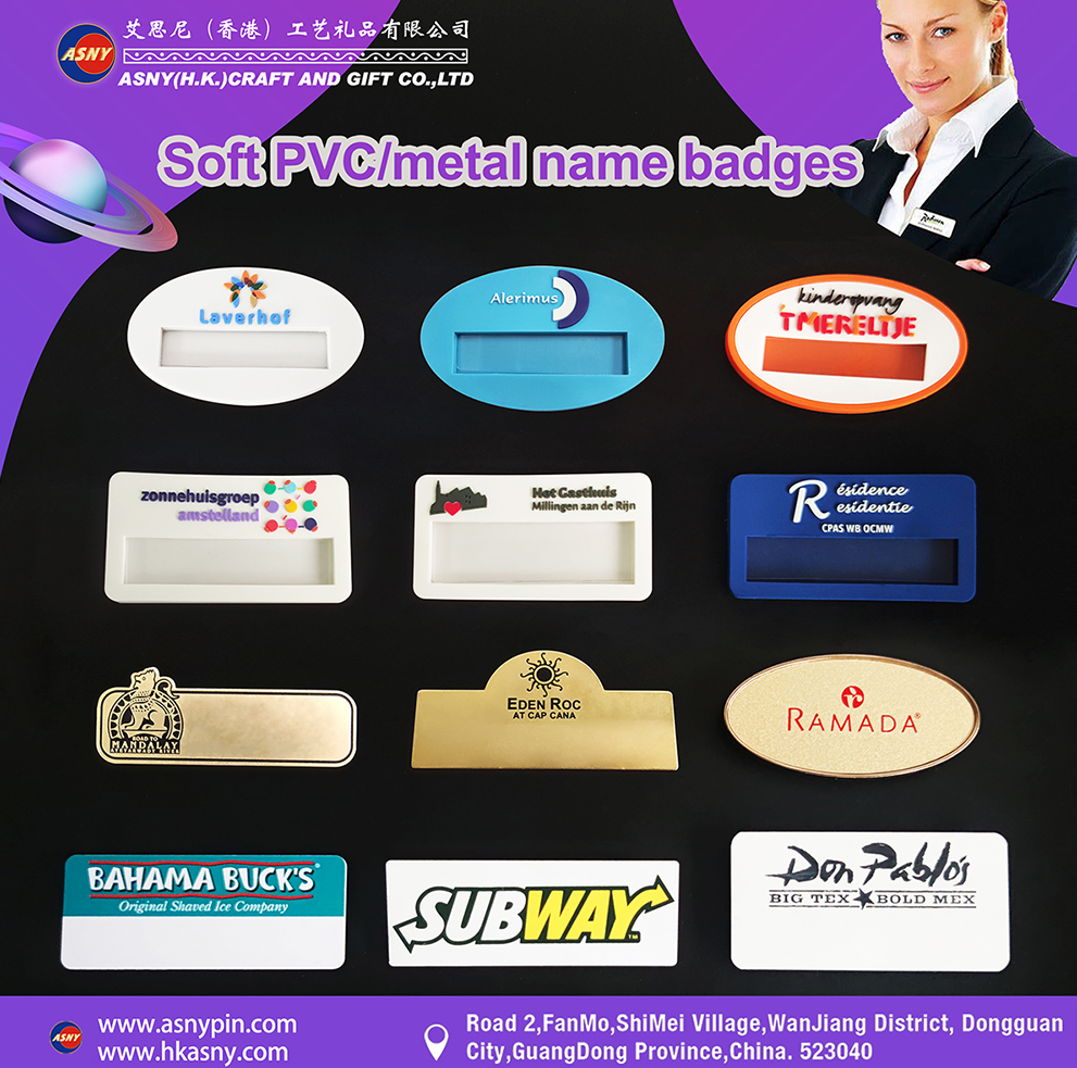 Catalog - Metal & Soft and Rubber PVC - Name Tag