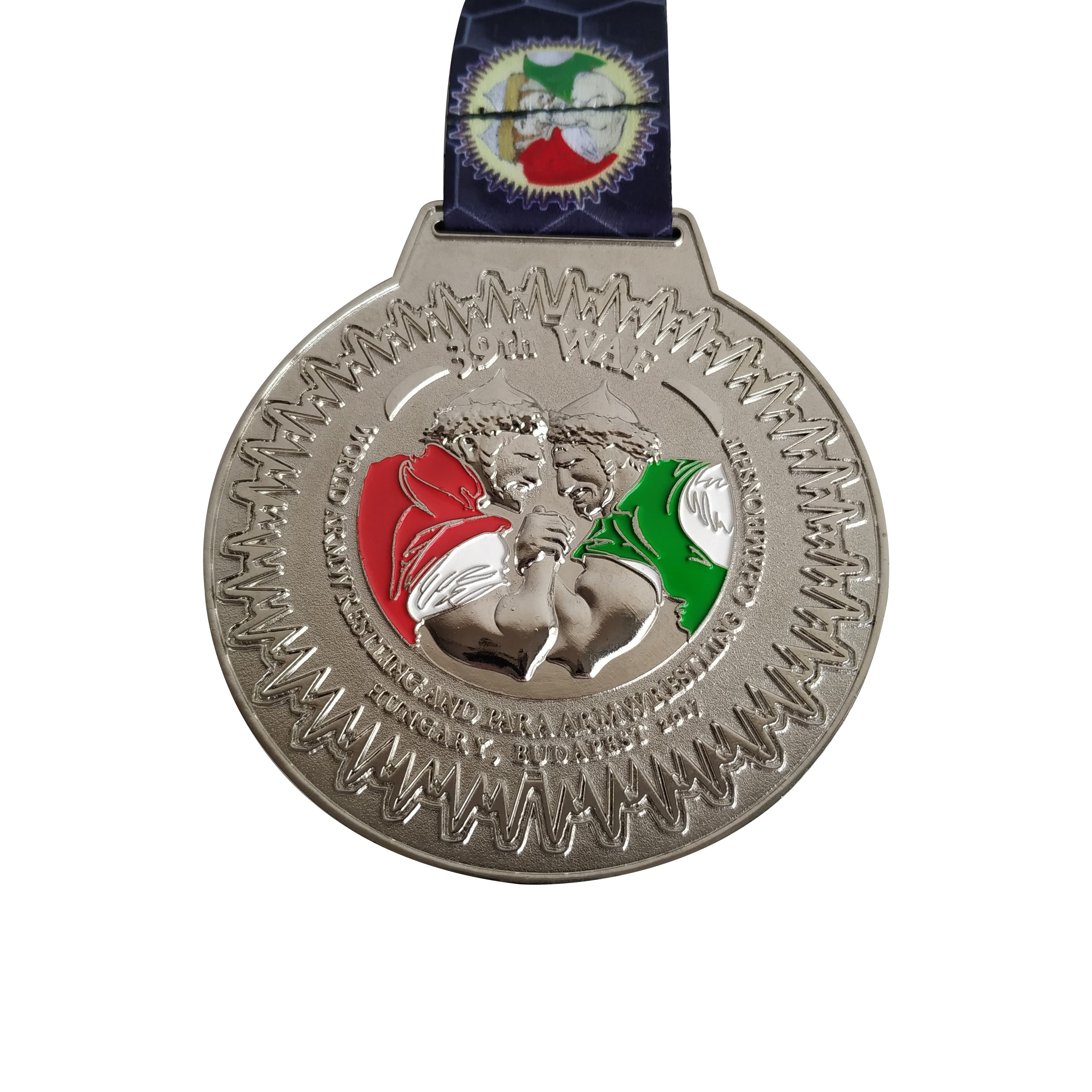 3D The 39th WAF Arm Wrestling Games Sports Events Competition Medal