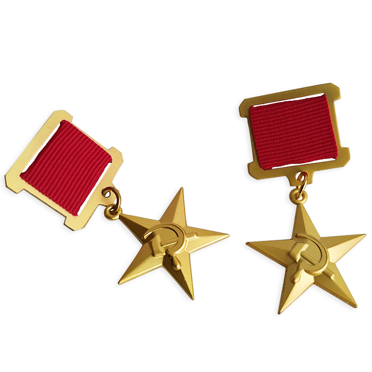 3D Gold Star Hero Medal Of Socialist Labour Of Russia