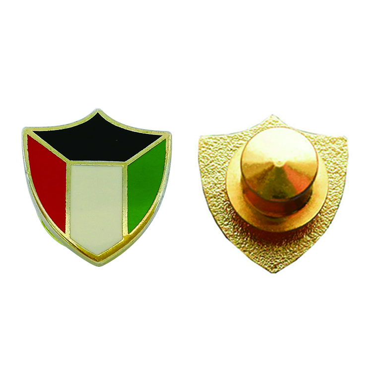  Kuwait Shield Design Flag Enamel Badge