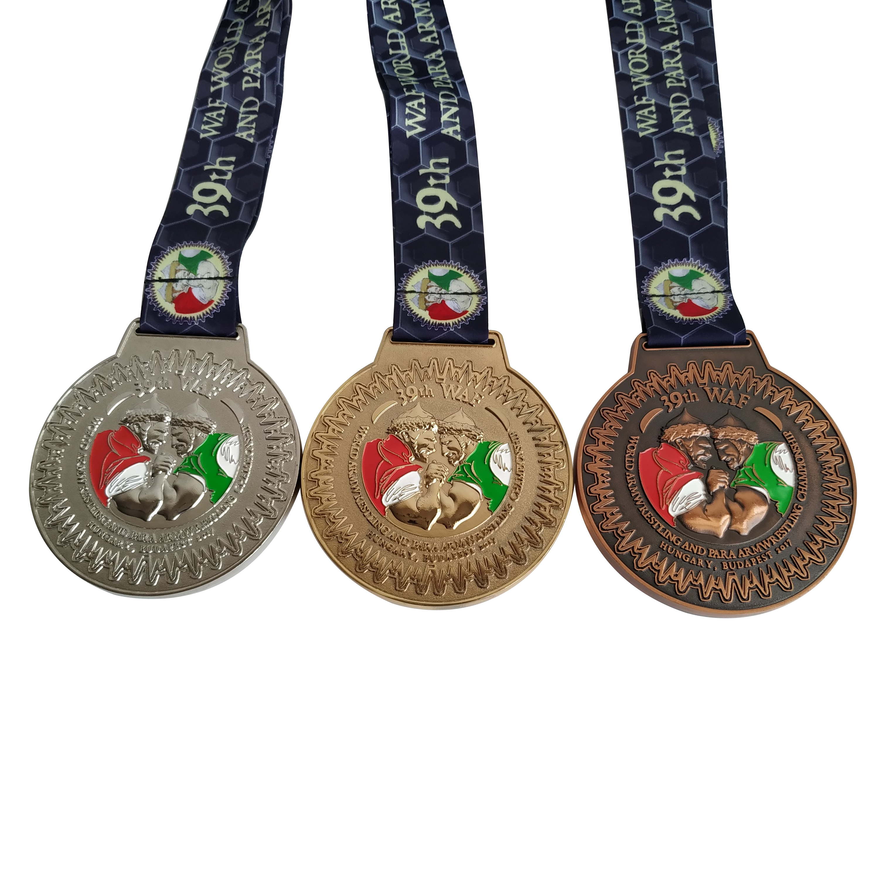 3D The 39th WAF Arm Wrestling Games Sports Events Competition Medal