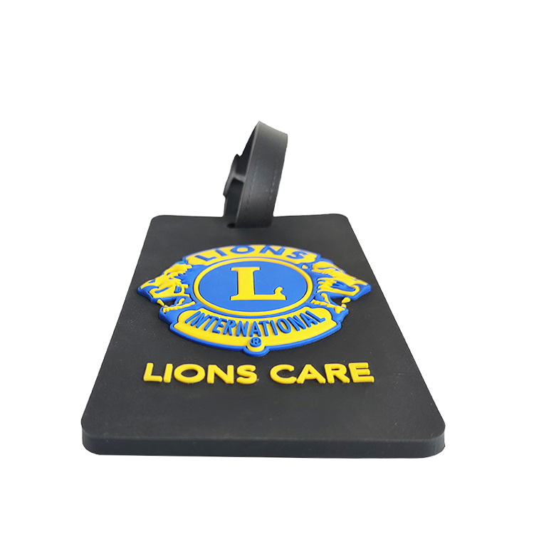 3D Embossed Lions Care PVC Luggage Tag