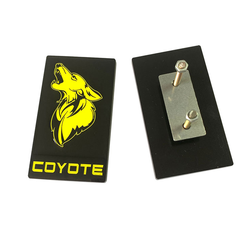Color Optional Coyote Howler Car Fende Badge Sticker for Mustang Shelby GT350