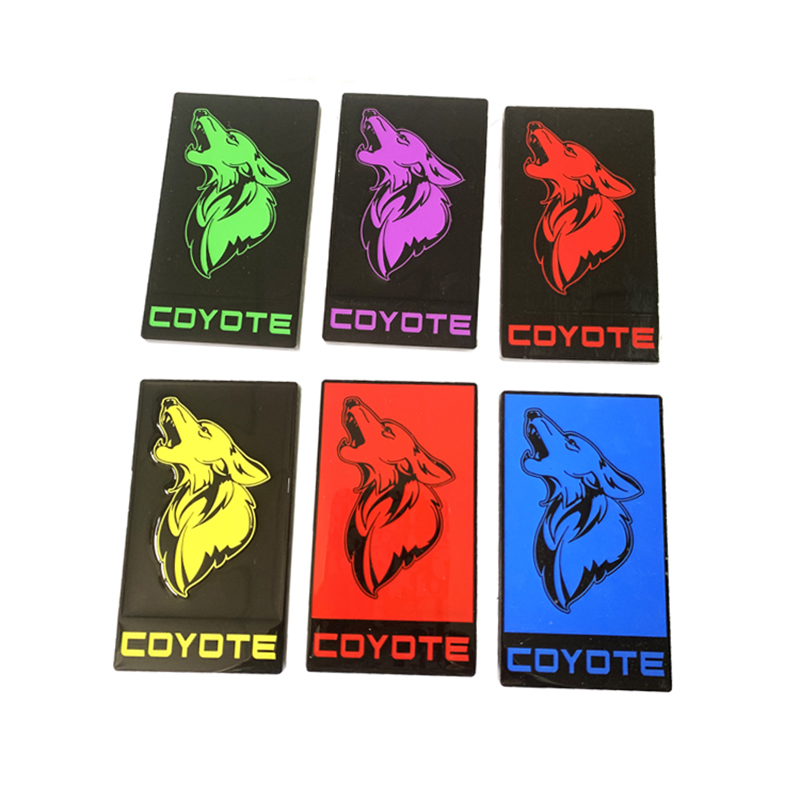 Color Optional Coyote Howler Car Fende Badge Sticker for Mustang Shelby GT350