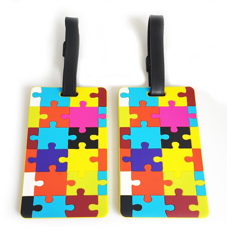 Autism Awareness Rubber PVC Luggage Tag