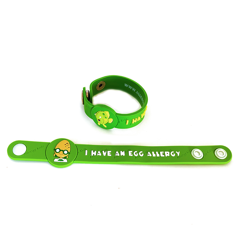 Autism Awareness Embossed Logo Buttons Silicone Kids Bracelet Wristbands