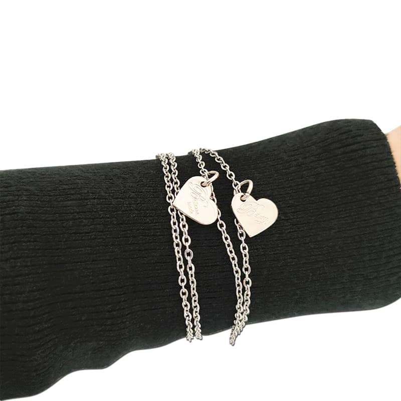 Belleza Moda Trademark Heart-Shaped Metal Jewelry Store Tag