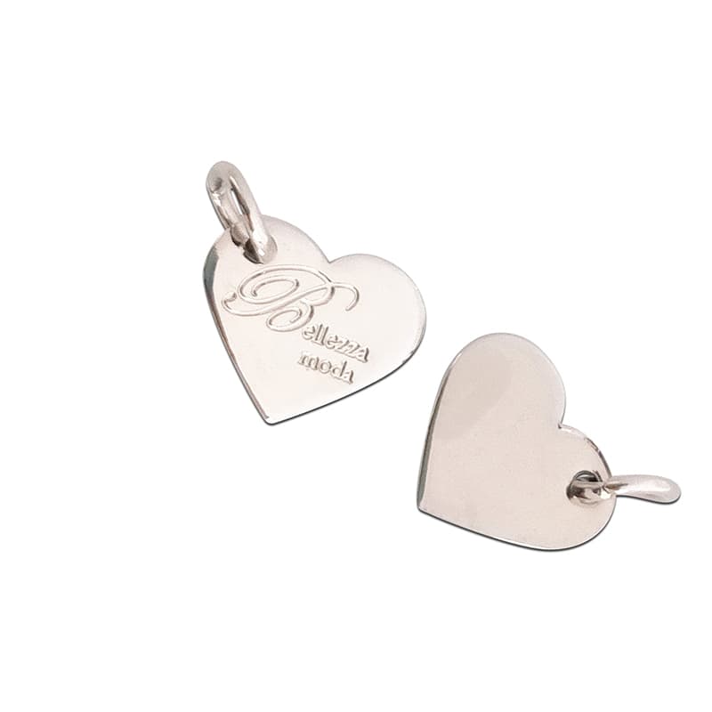 Belleza Moda Trademark Heart-Shaped Metal Jewelry Store Tag