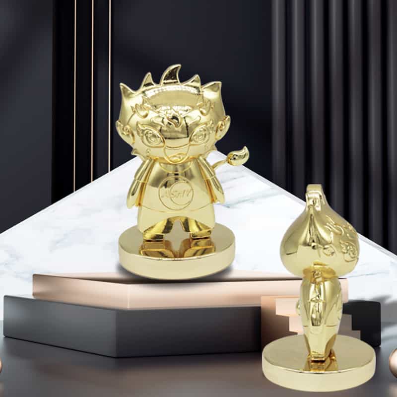 Metal Solid 3D Cartoon Figure Custom Ornament Table Décor